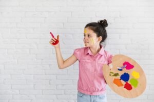 5 easy relaxation activities for kids, kids painting