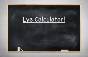 lye calculator in cold press soap making