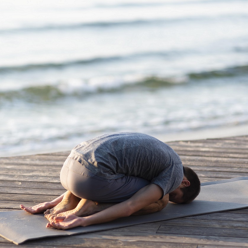 child yoga pose for baseball players