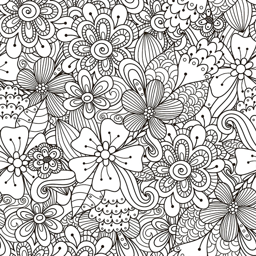 coloring book stress reliever for adults