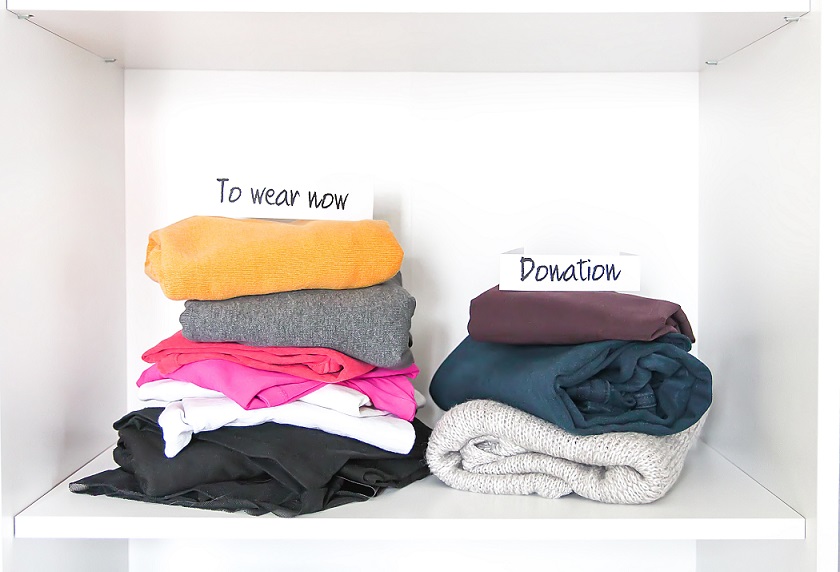 donate certain clothes you don't wear