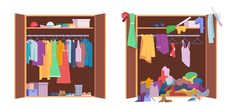 organization of your closet for stress free living