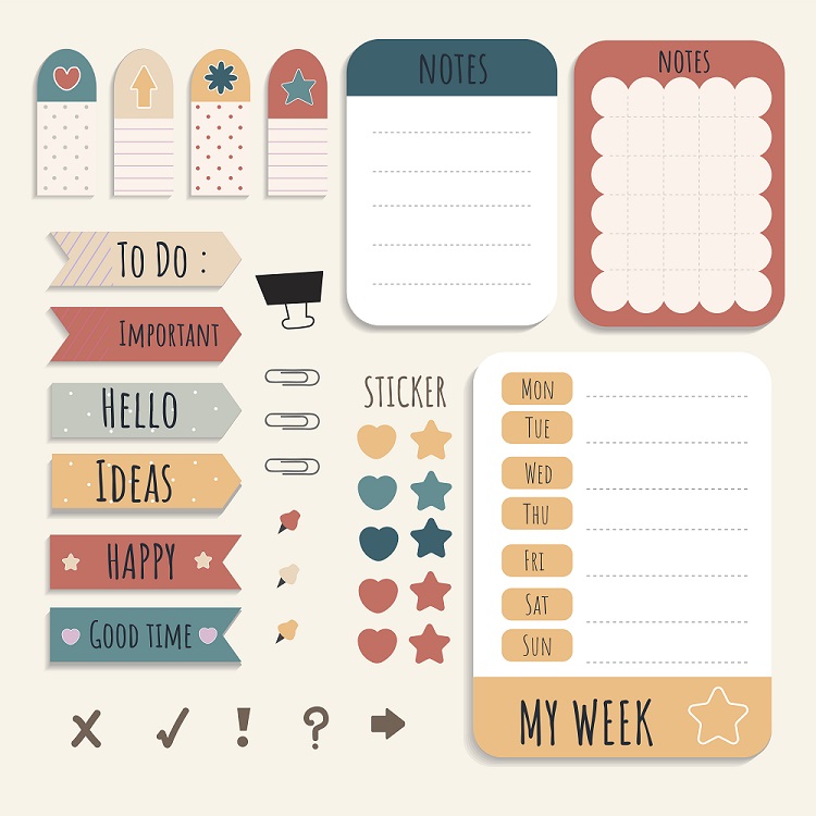 use labels to stay more organized in home office