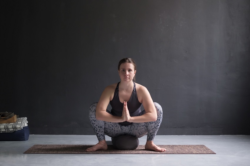 garland yoga pose