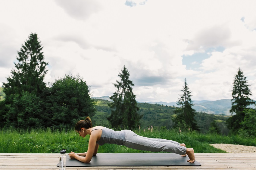 plank pose