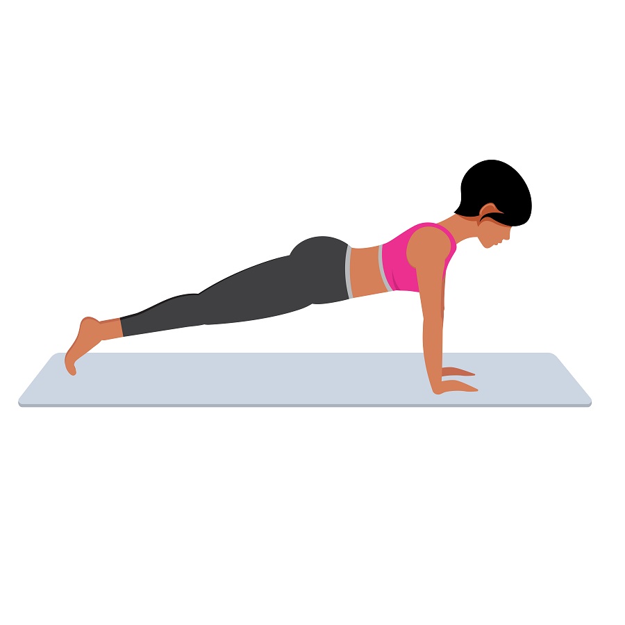 High Plank Yoga Pose